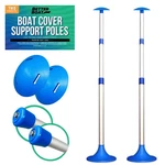 Boat Cover Support Poles 2 Pack, Adjustable Twist Lock, Snap And Mushroom Top.... Fixed Price $93.32.