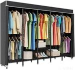 Sturdy 94.5"W Clothing Rack With Cover & Adjustable Shelves, 1400 Lbs Capacity. Fixed Price $316.99.