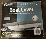 Classic Accessories 20-142-101001-00 Lunex RS-1 Boat Cover Model Gray. Fixed Price $85.00.