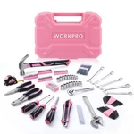 Workpro 284PCS Mechanic Tool Set Pink Household Home Kit W/socket Plier. Fixed Price $58.99.