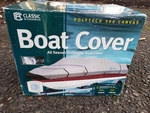 Classic Accessories All Season Boat Cover 16'-18.5' Trailerable Uv Open Box. Fixed Price $89.99.