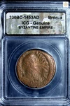 Byzantine Anonymous Follis Class A2 Christ Coin Icg Certified Bronze. Fixed Price $49.99.