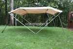 New Vortex 4 Bow Boat Bimini Top 10' Beige/tan 85-90". Fixed Price $305.99.
