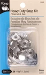 Dritz 18-65 Heavy-duty Snap Kit 5/8" 7/PKG-BRASS. Fixed Price $14.41.