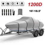 Rvmasking 16-18 Boat Cover Waterproof Trailerable Fishing V-hull Runabout. Fixed Price $87.19.