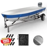 Vinpatio Jon Boat Cover 14-16FT Heavy Duty Blue Silver Waterproof. Fixed Price $81.99.