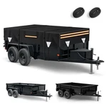 X 12 Waterproof 600D Dump & Utility Trailer Cover, Heavy Duty Windproof. Fixed Price $100.11.