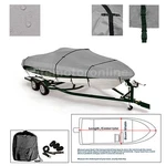 Lund 165 Trailerable Fishing Bass Boat Cover Grey Uv Protected Marine Grade. Fixed Price $160.50.