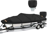 Boat Cover 1200D Waterproof 16 18.5FT V-hull Bass Motor Trailerable. Fixed Price $102.97.