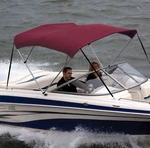 Shademate OV802100Y Burgundy Bimini Top Poly Fabric 3BOW,6'L,36"H,73-78"W-NEW. Fixed Price $125.00.