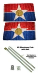 3X5 City Of Dallas Texas 2PLY Flag Aluminum Pole Kit Gold Ball Top 3'X5'. Fixed Price $31.94.