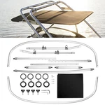 Universal Wakeboard Tower Boat Bimini Top 600D Canvas, Frame, Clamps. Fixed Price $489.99.