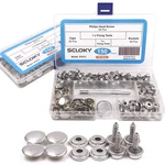 150 Pcs Fastener Screw Snaps, Heavy Duty Metal Button For Boat Ca.... Fixed Price $24.78.