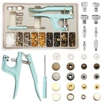 Yusbuton Snap Kit - Metal & Plastic Buttons With Fastener Pliers Black. Fixed Price $30.51.