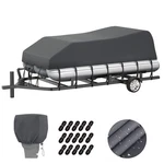 Pontoon Boat Trailerable + Motor Cover, Heavy Duty 800D S.... Fixed Price $185.16.