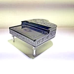 Vintage Oriental PT11121 Black Bakelite Squirrel Piano Smoking Set W/ Music Box. Fixed Price $119.99.