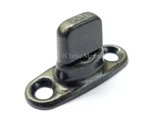 Military Black Oxide Dot Twist Lock Common Sense Fastener 6MM 2 Hole Base Stud. Fixed Price $149.99.