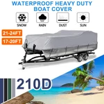 17 Ft 24 Heavy Duty Pontoon Boat Cover Waterproof Long & Beam Up 102". Fixed Price $43.99.