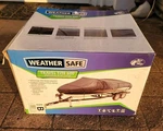 New Weathersafe 14'-16' Bass Boat Cover Pro Shops. Fixed Price $95.00.