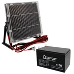 Mighty Max 12V 15AH Nb Sla Battery Replaces Cabelas Prong-top + Solar Panel. Fixed Price $69.99.