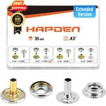 Hapden 140 Pcs Extended Version Canvas Snaps Kit, Heavy 11MM, Silver-regular. Fixed Price $34.99.