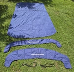 Berkshire 22 Rfc Cts Le Pontoon Boat Bimini Top 6' Canvas Fabric & Boots -navy. Fixed Price $995.00.