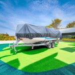 Boat Cover Heavy 600D Marine Grade Polyester Canvas Trailerable Waterproof. Fixed Price $35.93.