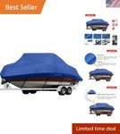 Heavy-duty Waterproof Cover For 20'-22' Bass & V-hull Boats Pacific Blue. Fixed Price $189.99.