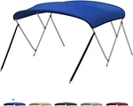 Kemimoto Bimini Top For Boat, 600D Marine Grade Cover, Bow 6'L, 54"-60"W, 43"H. Fixed Price $48.00.