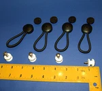 Stayput Bungee Shock Cord Fastener's, Black W/ White Surface Attachment, 4 Pc.. Fixed Price $22.69.