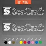 18" Sea Craft Boats Outboard Motor Marine Decals Vinyl Stickers Pair Set Of 2. Fixed Price $27.99.