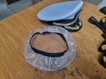 Us Navy Officer Cap, Commander Captain Rank With Waterproof Cover. Fixed Price $68.52.