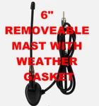 Marine 6" Am/fm Heavy-duty Universal Top/side-mount Removeable Rubber Antenna. Fixed Price $24.77.