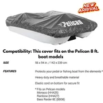 Pedal/ Paddle Boat Cover Uv Sun Protect Waterproof For Pelican Monaco & Rainbow. Fixed Price $142.82.