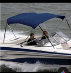 Shademate 80183 Blue Bimini Top Poly Fabric 3BOW,5'L,32"H,85-90"W. Fixed Price $100.00.