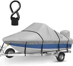 1200D Center Console Boat Cover With Adjustable Metal Buckle 16'-18.5' Gray 3138. Fixed Price $73.32.