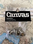 S&j Products 4 Sets #560031 Fasteners Brass Canvas Eyelet Type Stud Washer.. Fixed Price $6.00.