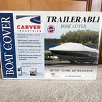 Brand New Carver 77817F-10 Slate Gray Cover For 17'6" X 74" Jon Bass Boat. Fixed Price $124.99.