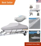 Full Protection Heavy-duty Boat Cover 16'-18.5' Easy Install & Durable Design. Fixed Price $70.49.