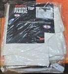 Attwood Frame P 4 Bow Bimini Fabric White Vinyl 96" X 75-81" 355WV Marine Boat. Fixed Price $159.99.