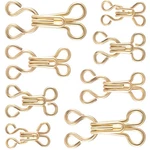 Hinzic 80 Pairs Gold Sewing Hooks And Eyes Closure, 9/12/14/16MM Metal. Fixed Price $13.87.