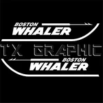 Boston Whaler Boat Vinyl Decals, 1 Set Of 2, Replacement Stickers. Fixed Price $27.95.