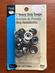 New Dritz Silver Heavy Duty Snaps Fasteners 5/8" (1.6 Cm) 7 Sets Brass. Fixed Price $5.25.