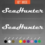 18" Sea Hunter Boats Outboard Motor Marine Decals Vinyl Stickers Pair Set Of 2. Fixed Price $27.99.