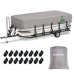 21FT-24FT Trailerable Pontoon Boat Cover Heavy Duty For Winter Outside Storage. Fixed Price $79.99.