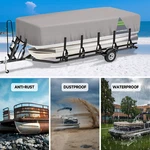 Pontoon Boat Cover Waterproof 104" Sun Uv Dust Rain Protect Heavy Duty. Fixed Price $75.90.