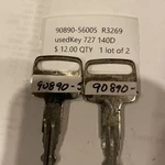 Yamaha New Oem Key (727) 90890-56005 (R3269,140D). Fixed Price $12.00.