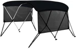 Kakit 3 Bow Bimini Top Boat Cover W/ Sidewalls 6'L X 46" H 85"-90". Fixed Price $147.99.