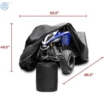 86.5 X 50.5 49.5 Black Premium Atv Cover Heavy Duty 600D For Universal Model. Fixed Price $48.13.