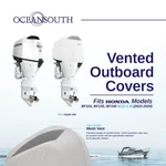 Oceansouth Outboard Storage Full Cover For Honda 4 Cyl 2.3L (2022 )(white). Fixed Price $127.14.